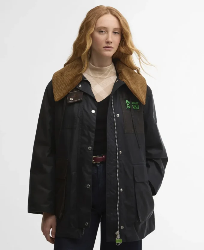 Barbour x GANNI Κηρωμένο παλτό