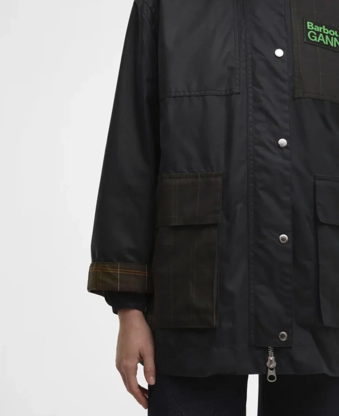 Barbour x GANNI Κηρωμένο παλτό