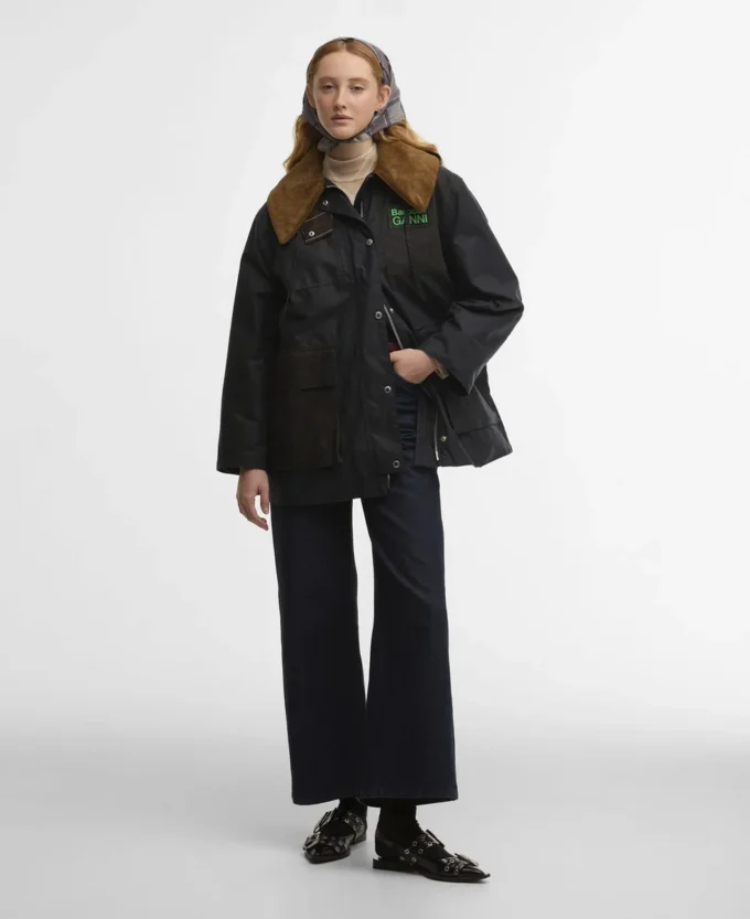 Barbour x GANNI Κηρωμένο παλτό