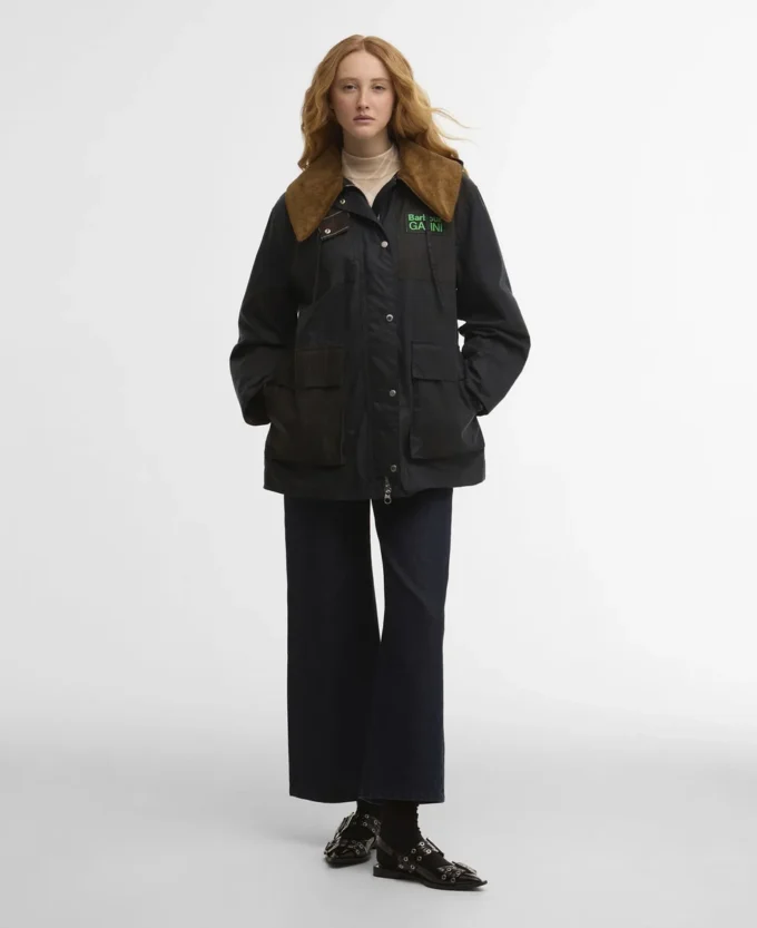 Barbour x GANNI Κηρωμένο παλτό