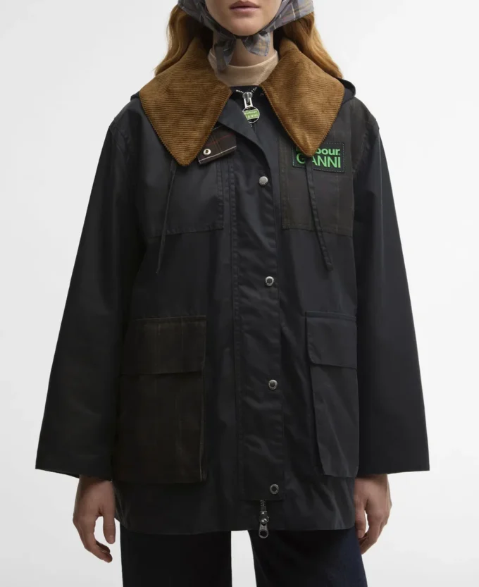 Barbour x GANNI Κηρωμένο παλτό